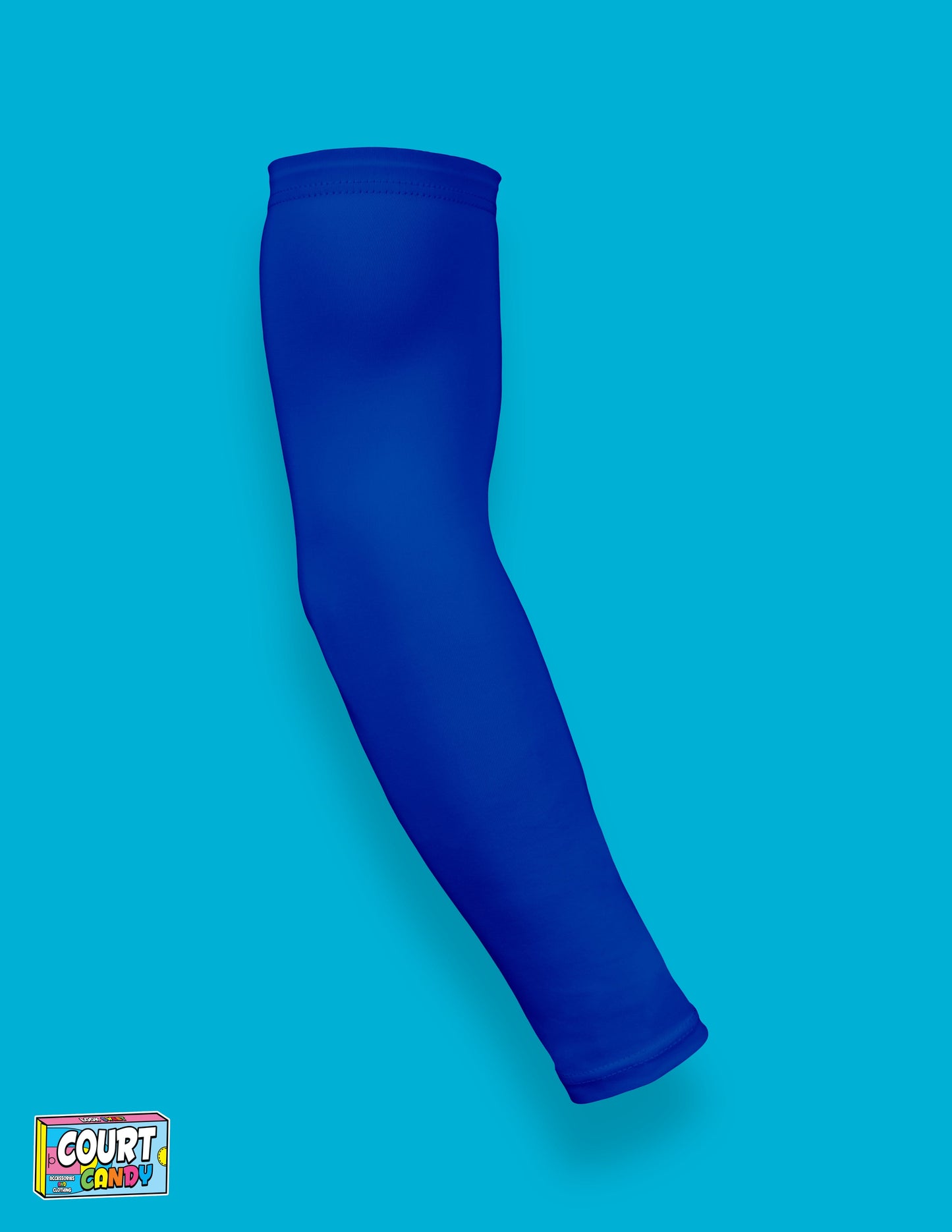 Blue Court Candy Basketball Compression Arm Sleeve Shooting Sleeve NBA Breathable Polyester Spandex Elbow Sleeve Men Women Youth Mens Womans
