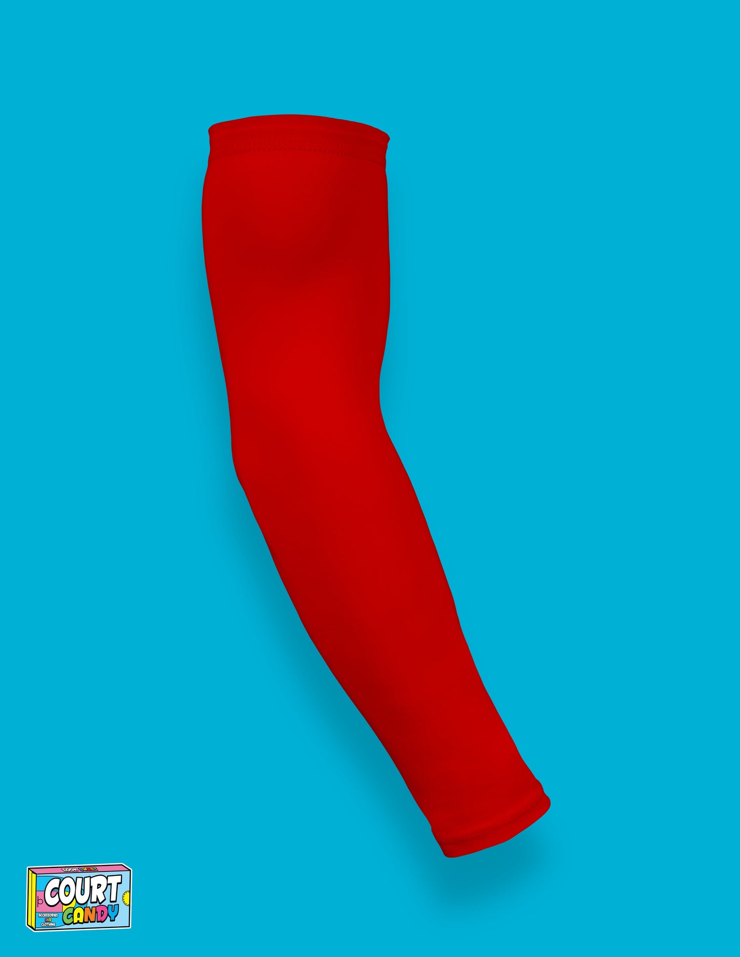 Red Court Candy Basketball Compression Arm Sleeve Shooting Sleeve NBA Breathable Polyester Spandex Elbow Sleeve Men Women Youth Mens Womans