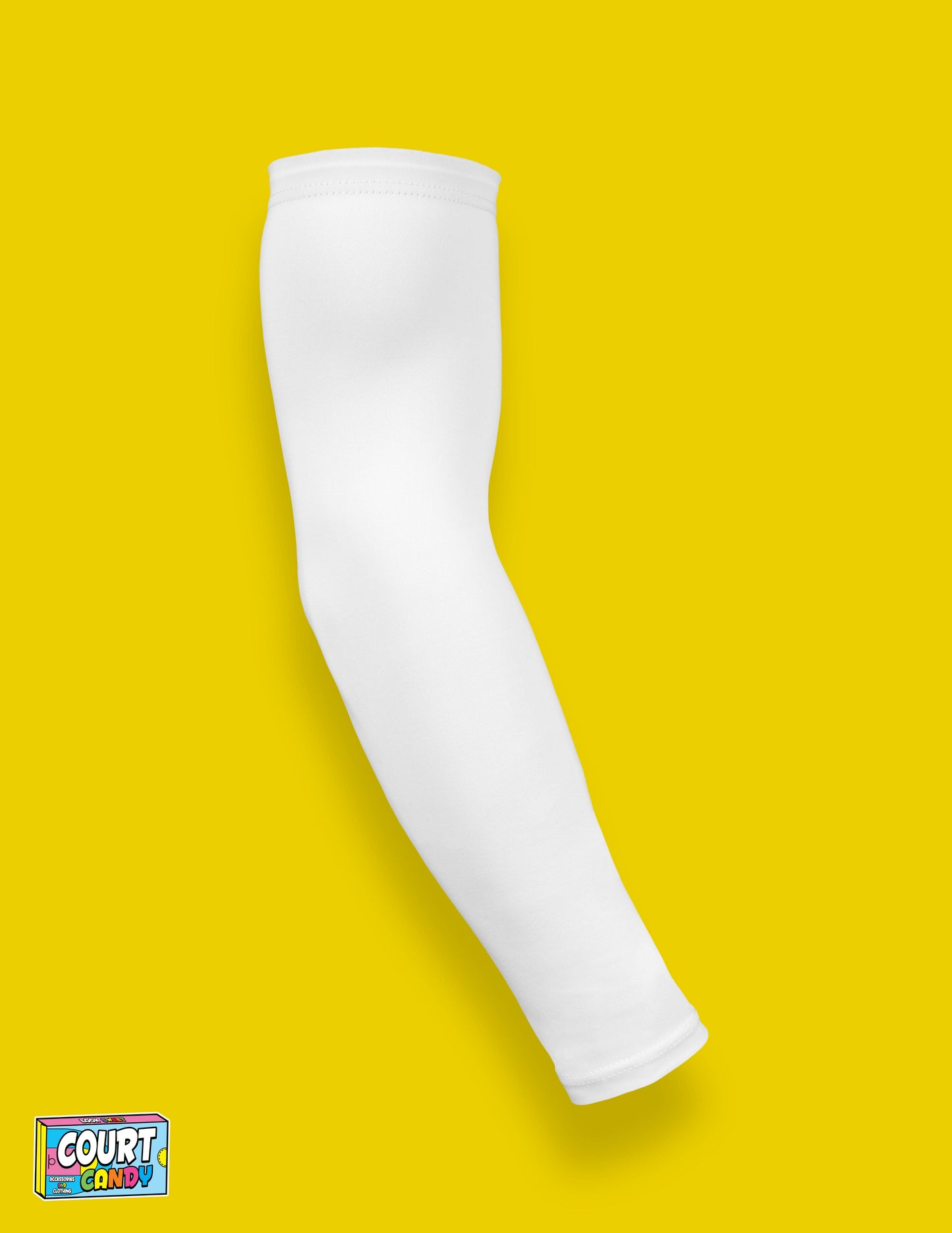White Court Candy Basketball Compression Arm Sleeve Shooting Sleeve NBA Breathable Polyester Spandex Elbow Sleeve Men Women Youth Mens Womans