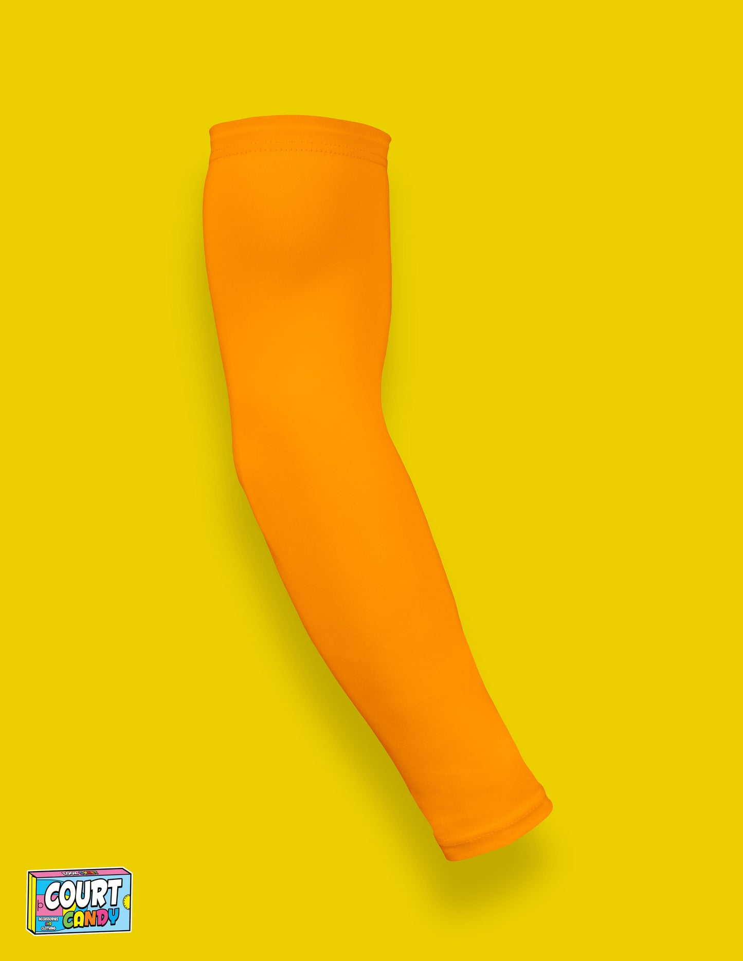 Yellow Court Candy Basketball Compression Arm Sleeve Shooting Sleeve NBA Breathable Polyester Spandex Elbow Sleeve Men Women Youth Mens Womans