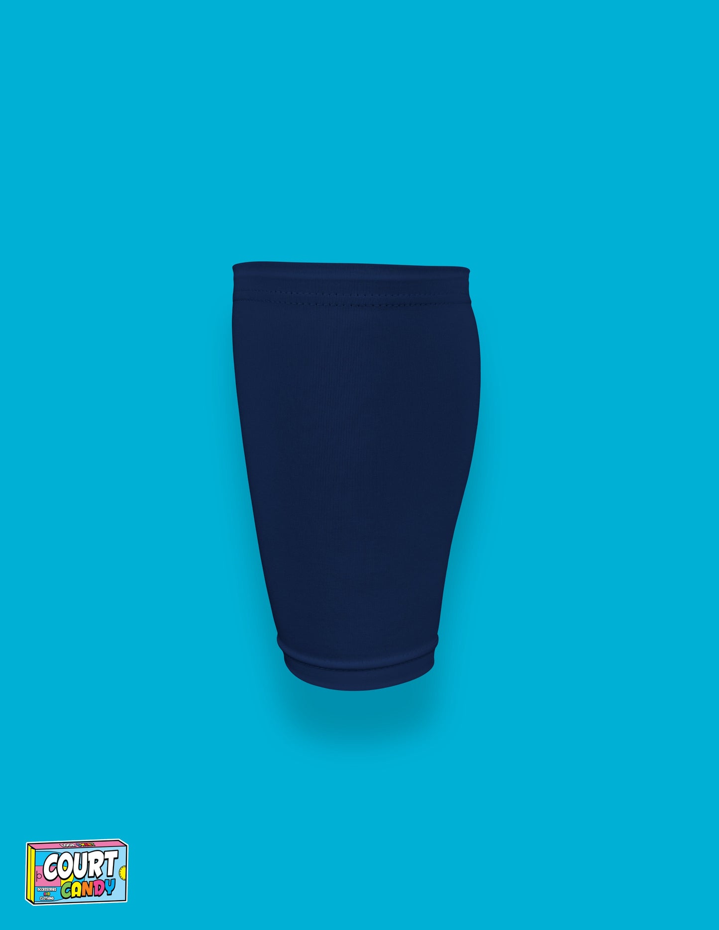 Navy Court Candy Basketball Compression Calf Sleeve Calf Sleeves Breathable Polyester Spandex Shin Sleeve Running Sleeve Ankle Short Long Compression Sock Men Women Youth Mens Womans