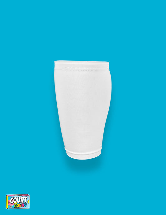 White Court Candy Basketball Compression Calf Sleeve Calf Sleeves Breathable Polyester Spandex Shin Sleeve Running Sleeve Ankle Short Long Compression Sock Men Women Youth Mens Womans