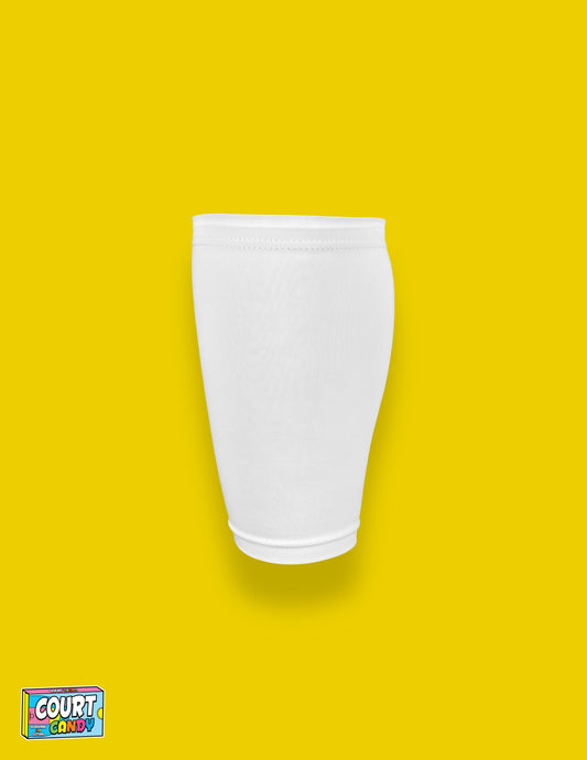 White Court Candy Basketball Compression Calf Sleeve Calf Sleeves Breathable Polyester Spandex Shin Sleeve Running Sleeve Ankle Short Long Compression Sock Men Women Youth Mens Womans