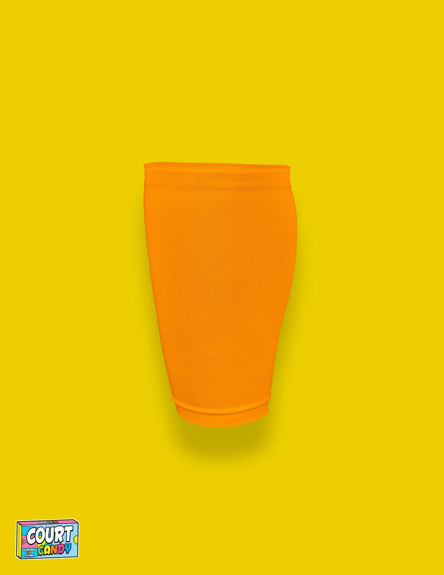 Yellow Court Candy Basketball Compression Calf Sleeve Calf Sleeves Breathable Polyester Spandex Shin Sleeve Running Sleeve Ankle Short Long Compression Sock Men Women Youth Mens Womans