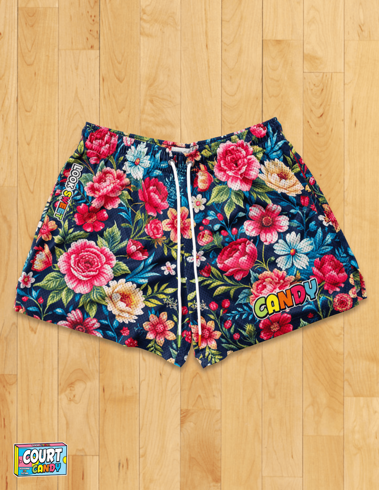 MESH SHORTS - FLORAL