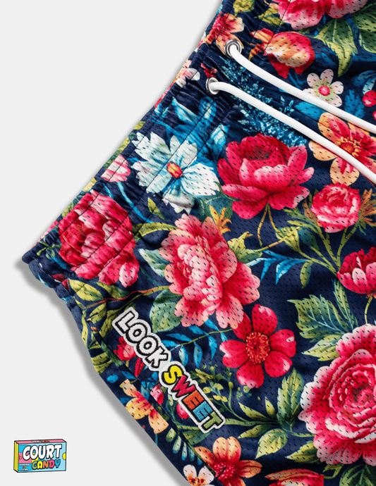 MESH SHORTS - FLORAL