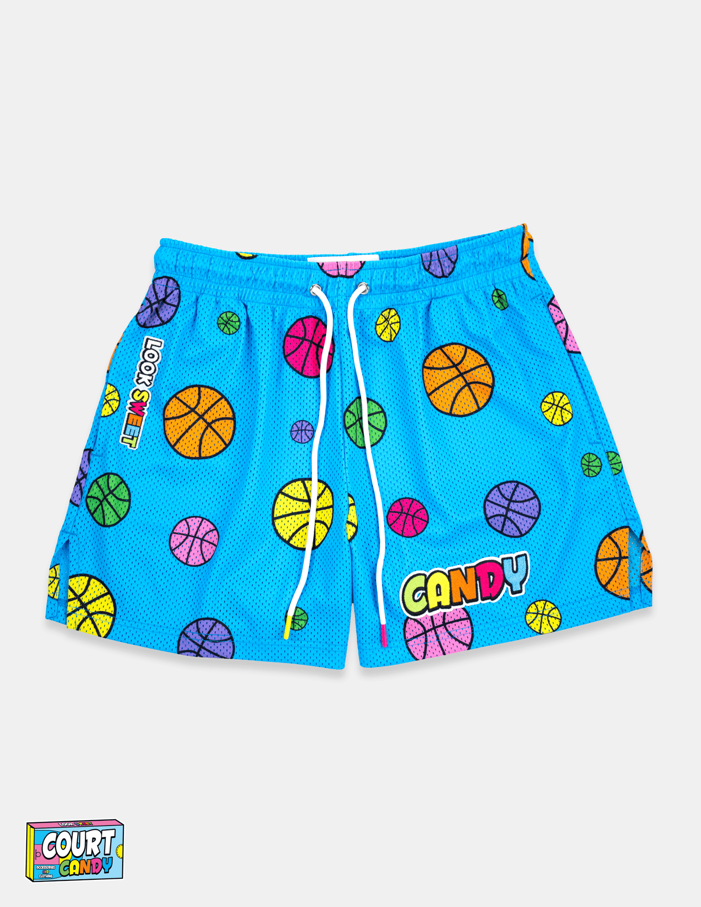 MESH SHORTS - GUMBALL (BLUE)