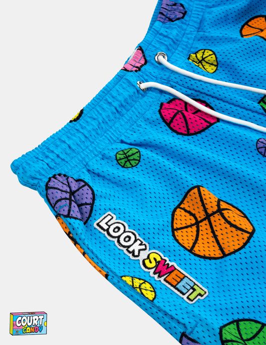 MESH SHORTS - GUMBALL (BLUE)