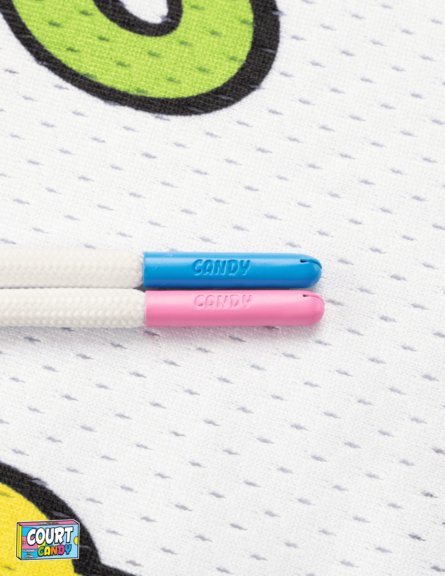 MESH SHORTS - "CANDY" (WHITE)