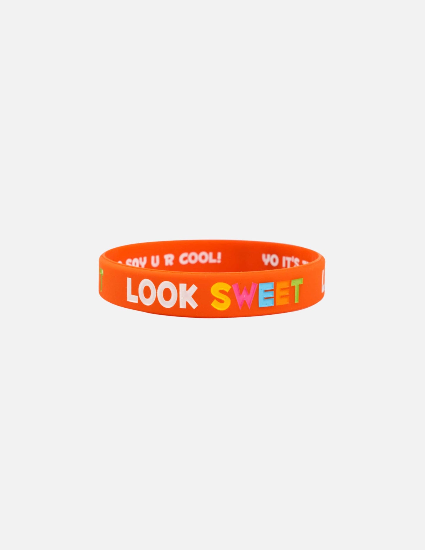 Orange Court Candy Basketball Silicone Wristbands Men Women Youth Mens Womans