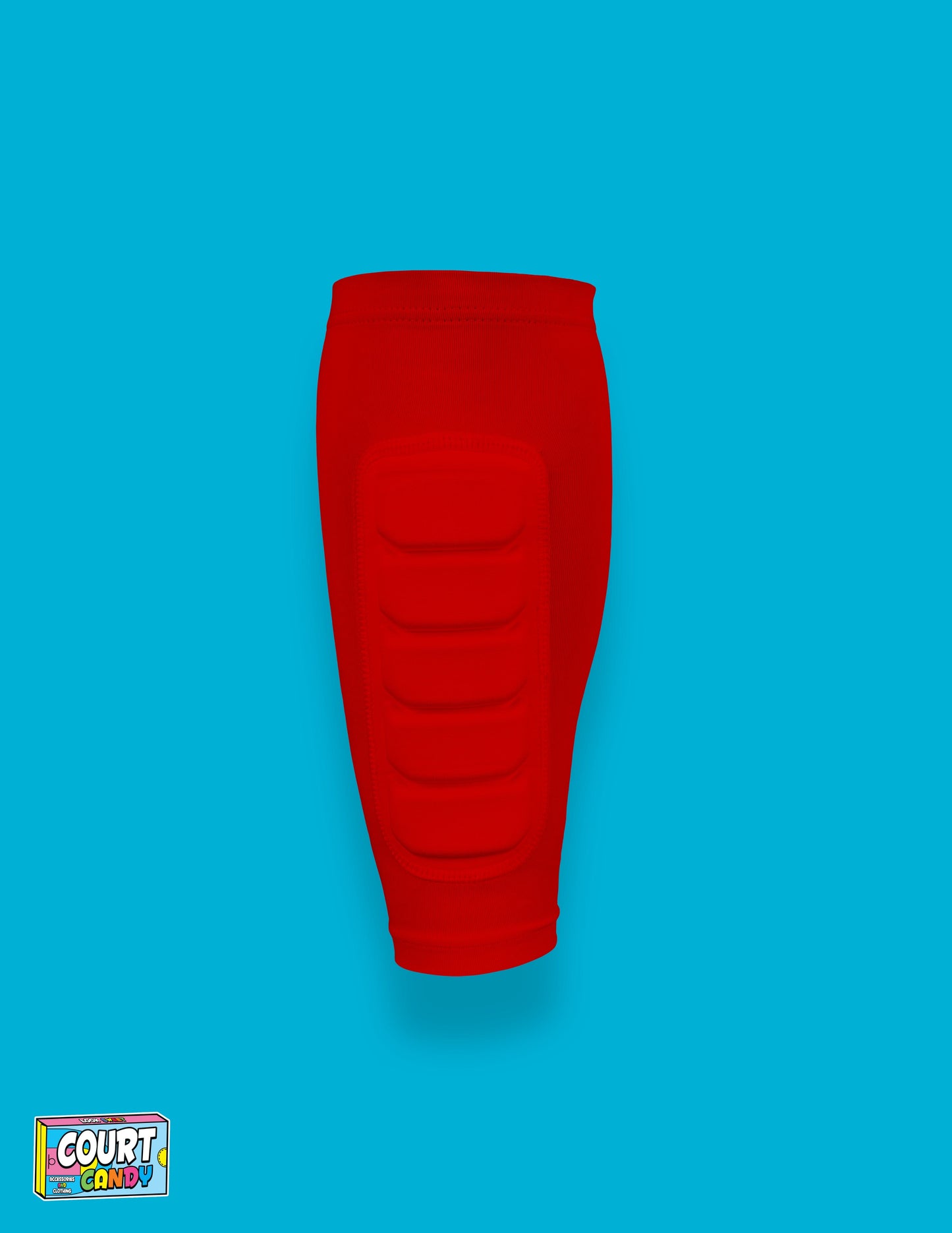 Red Court Candy Basketball Compression Padded Calf Sleeve Calf Sleeves Breathable Polyester Spandex Shin Sleeve Running Sleeve Ankle Short Long Compression Sock Protective Performance Calf Sleeve Injury Prevention Men Women Youth Mens Womans