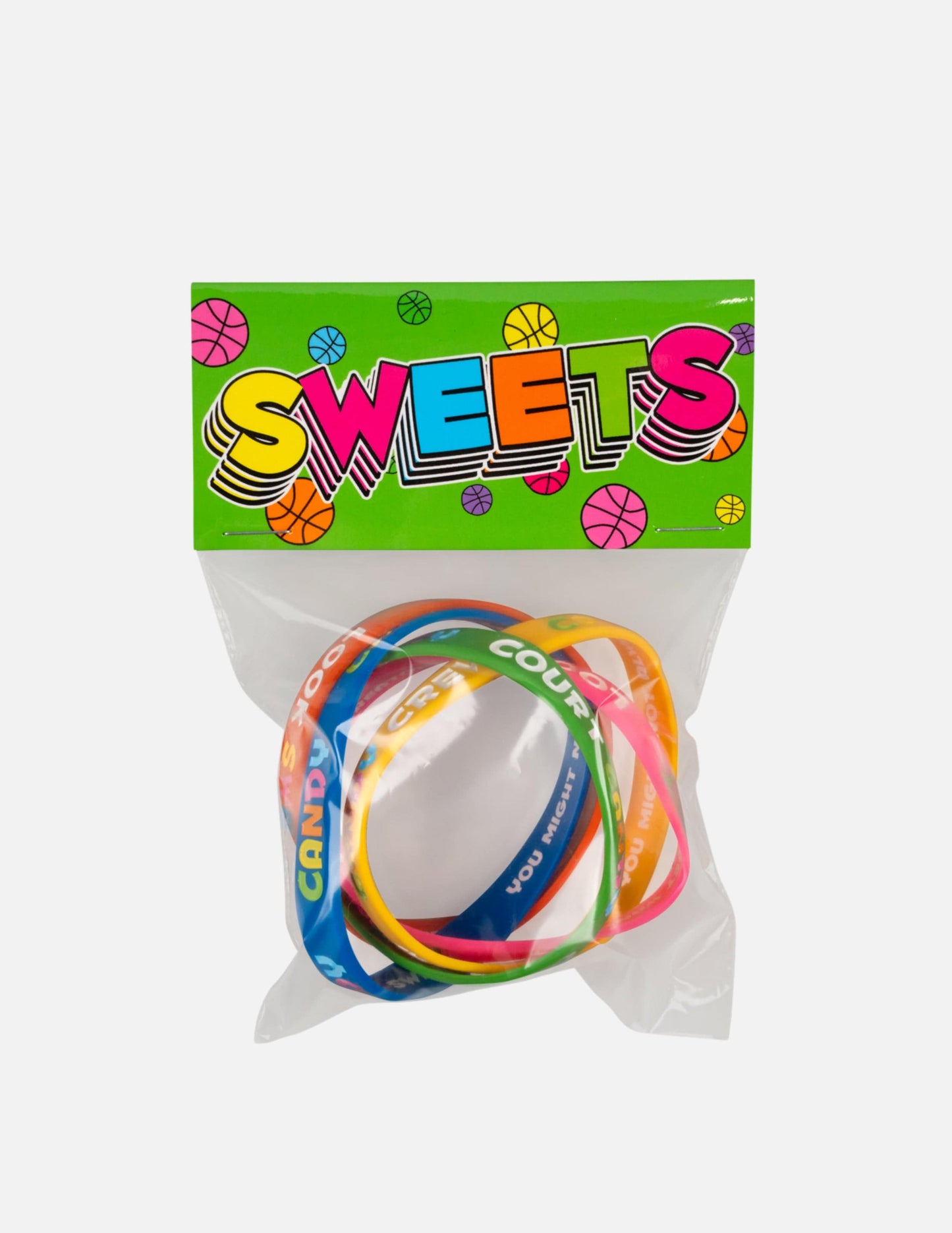 Pack Court Candy Basketball Silicone Wristbands Men Women Youth Mens Womans