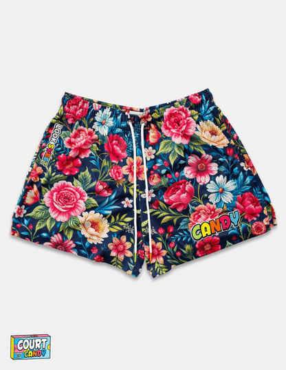 MESH SHORTS - FLORAL