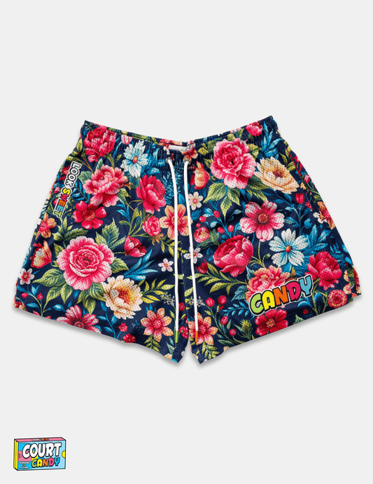 MESH SHORTS - FLORAL